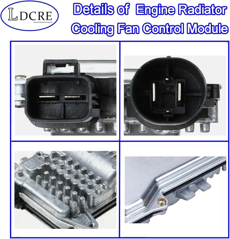 LDCRE Engine Radiator Cooling Fan Control Module for Ford Fusion 2006-2020, Flex 2009-2019, Police Interceptor, Chevrolet Captiva Sport, Replaces 01247391, 20787305, 1247391,1137328617 - Image 5